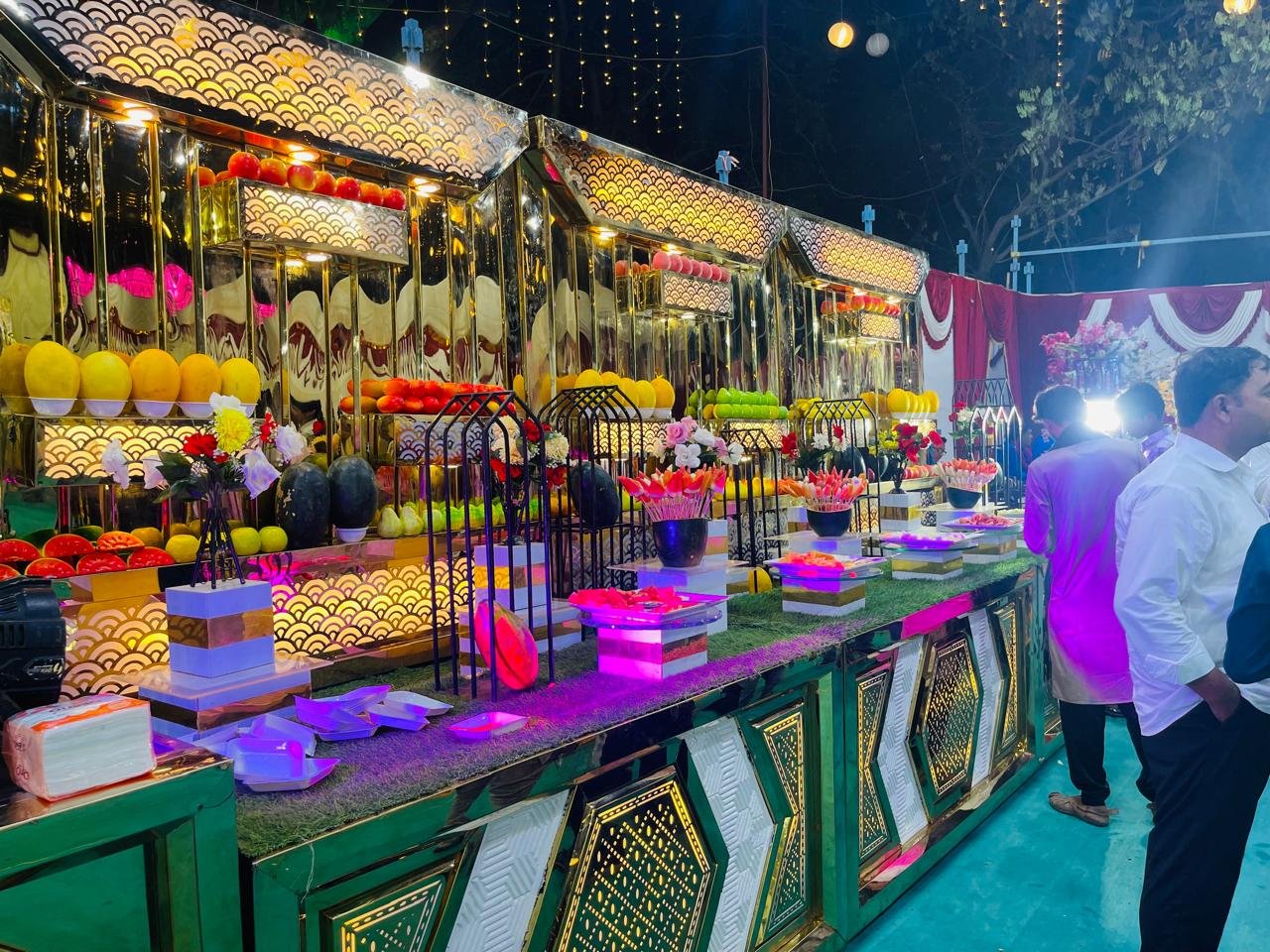 Grand Wedding Buffet Setup – Food Forest Catering