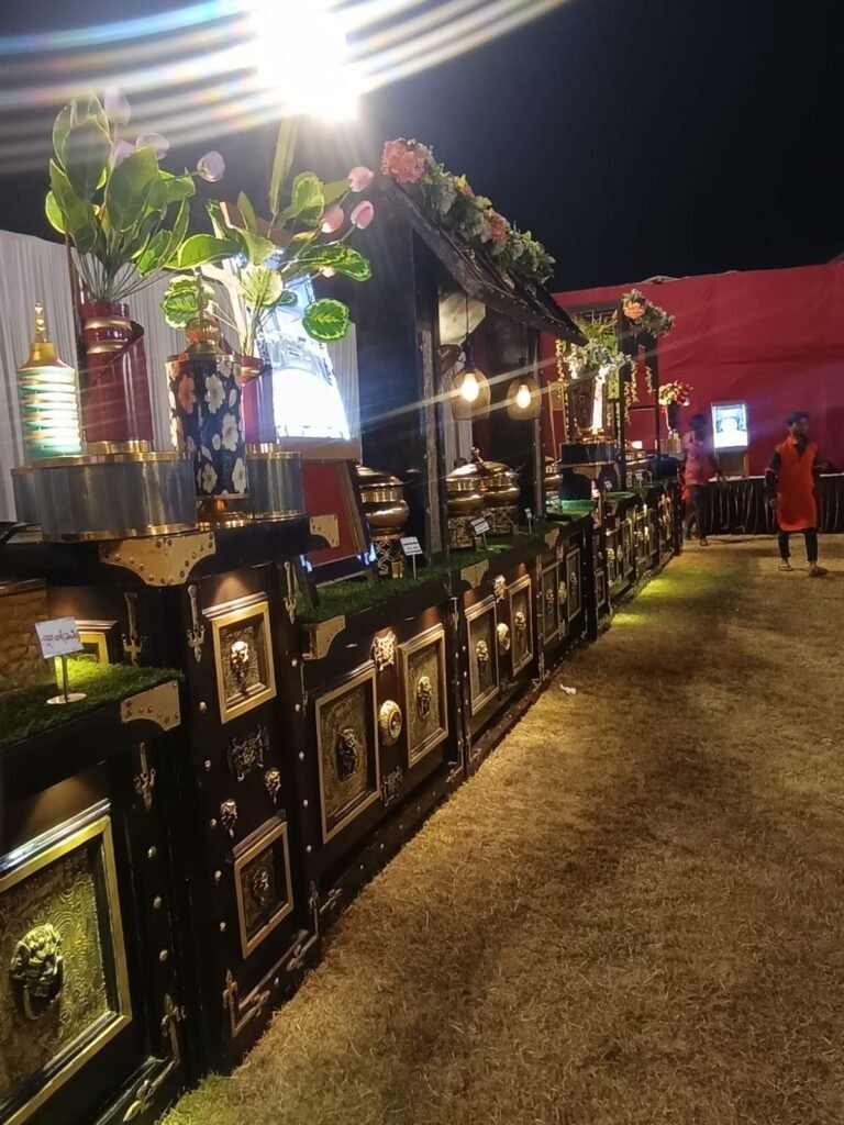 Vegetarian catering setup in Mumbai